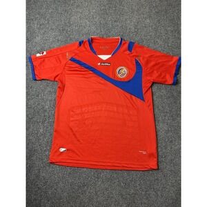 Mens Soccer Lotto Costa Rica Red Home Jersey 2010-2012, Size L